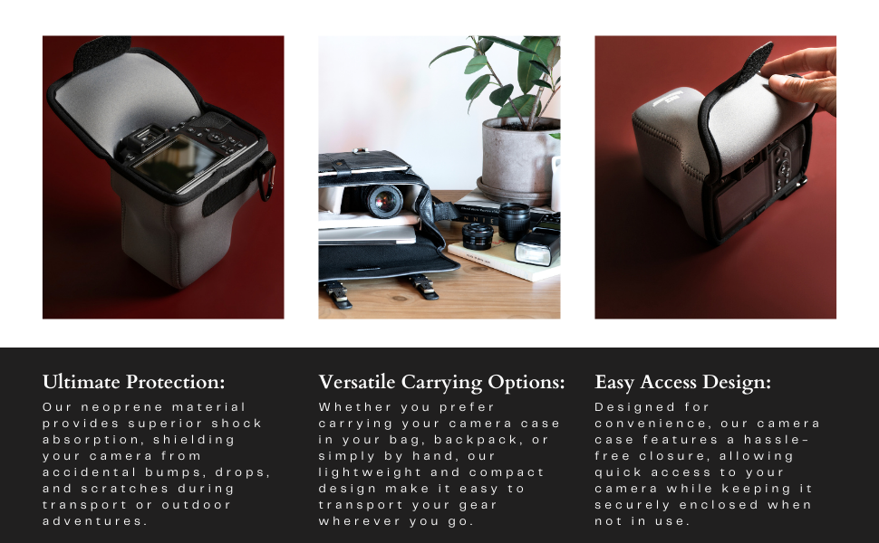 megagear neoprene camera case bag accessory