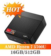 BOSGAME M1 Mini Gaming PC, AMD Ryzen 7 7840HS (up to 5.1GHz) 32GB DDR5 1TB PCIe4.0 SSD Mini Compu...