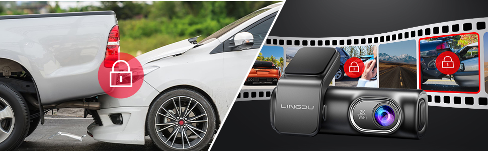 Dash Cam 4K+1080P