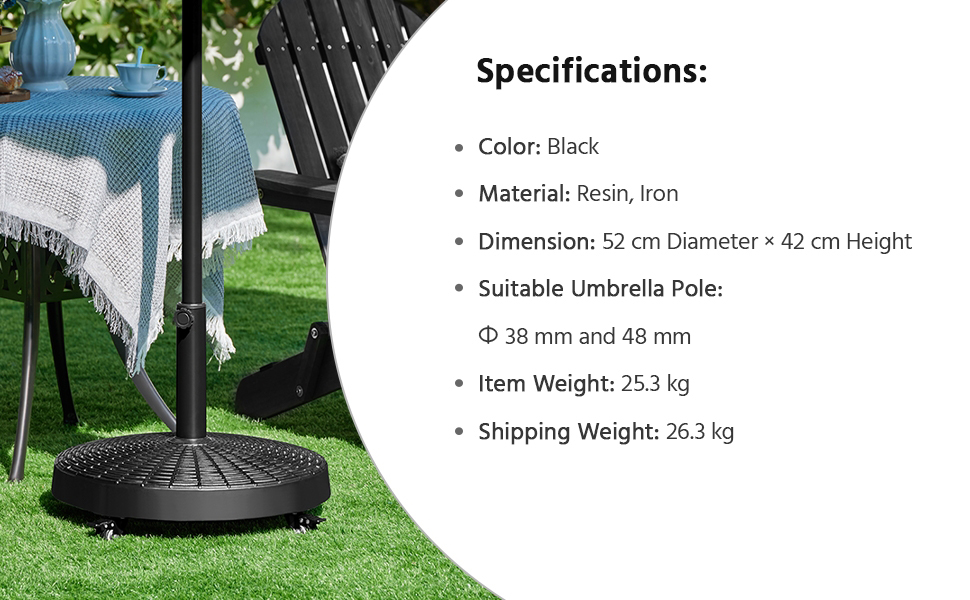 patio umbrella base