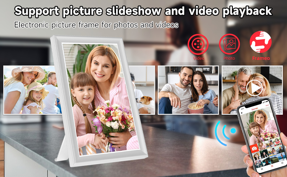 Video Frame, 64GB, Video,Music, Slideshow, video playbay, picture frame, photo album,digital,reumar