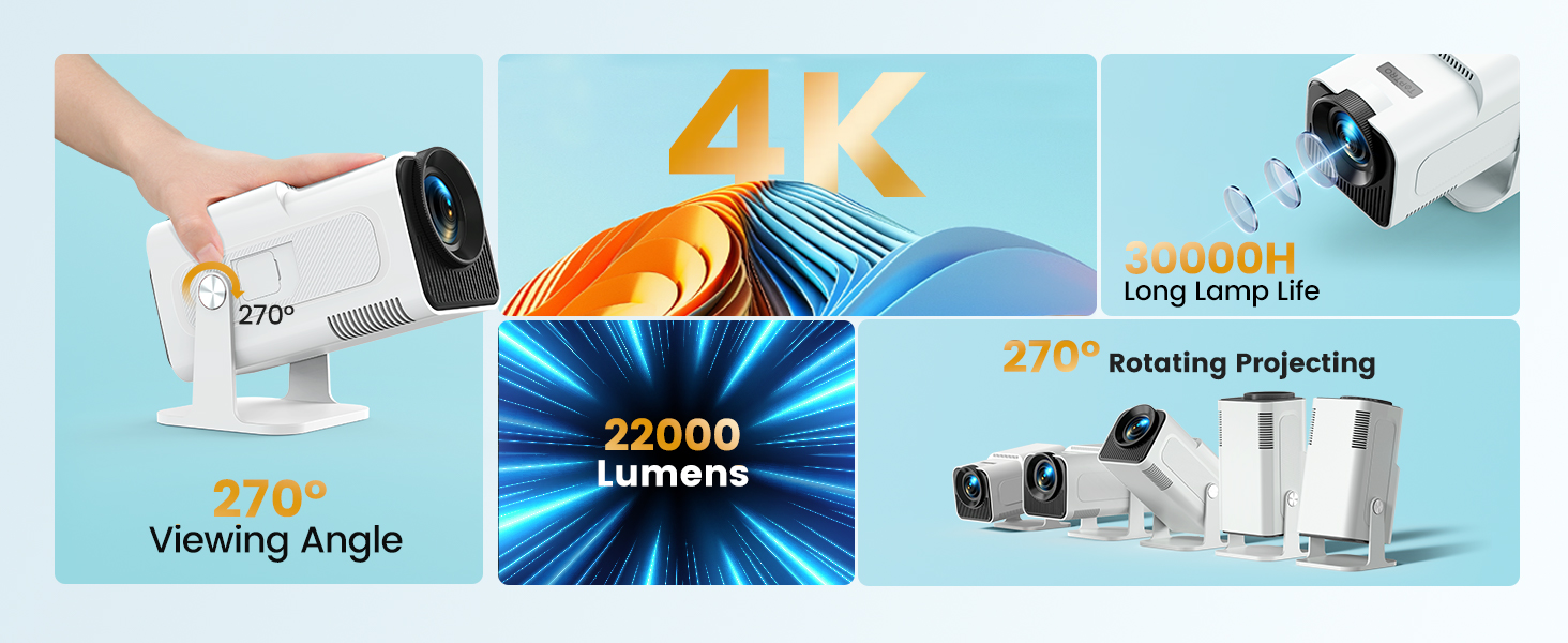home 4k mini projector