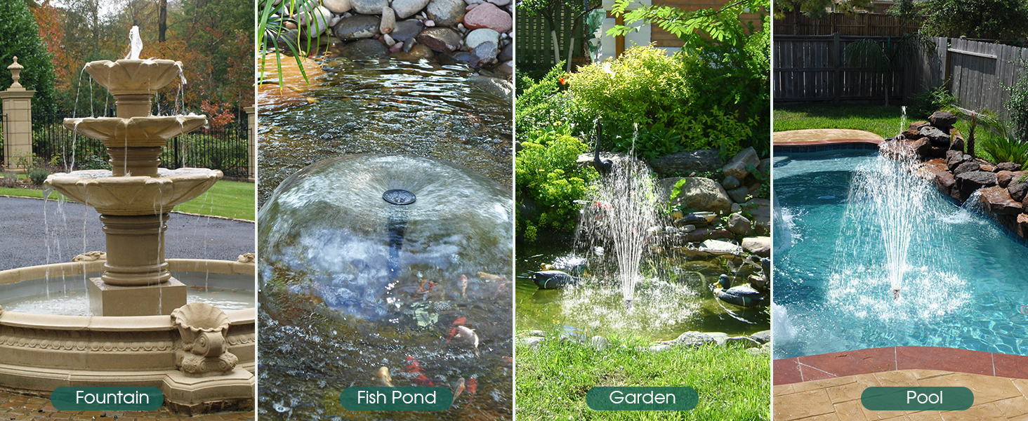 garden fountain solar powered
