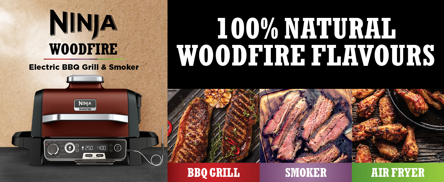 Ninja Woodfire Electric BBQ Grill