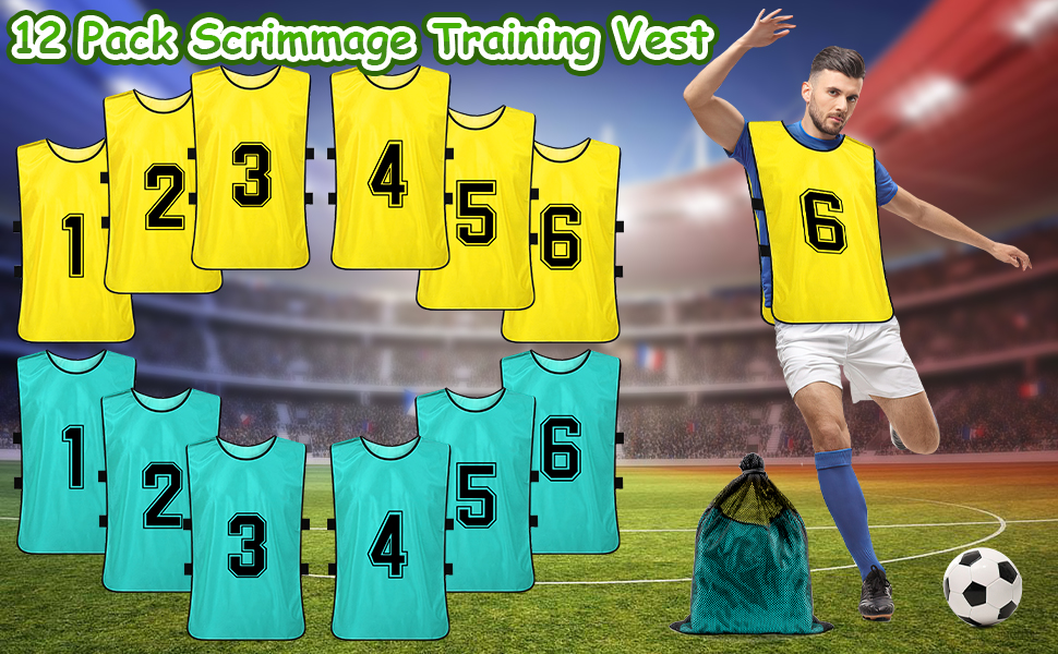 12 Pack Scrimmage Training Vest