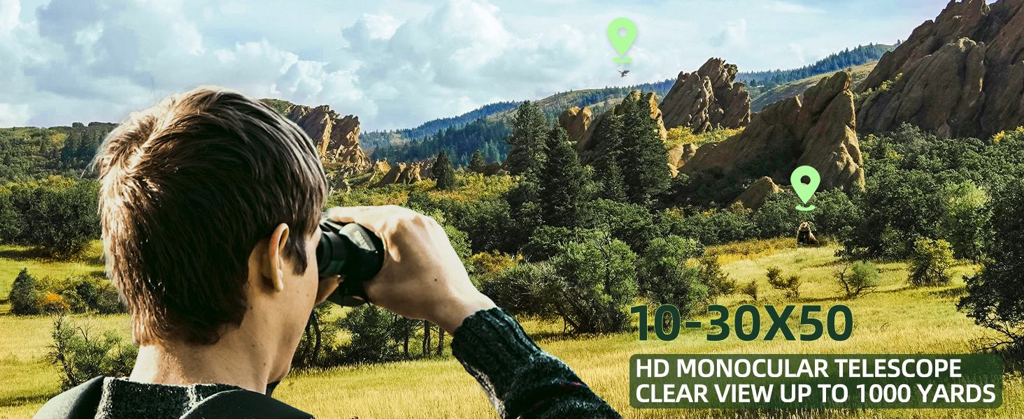 10-30X50 HD Monocular Telescope