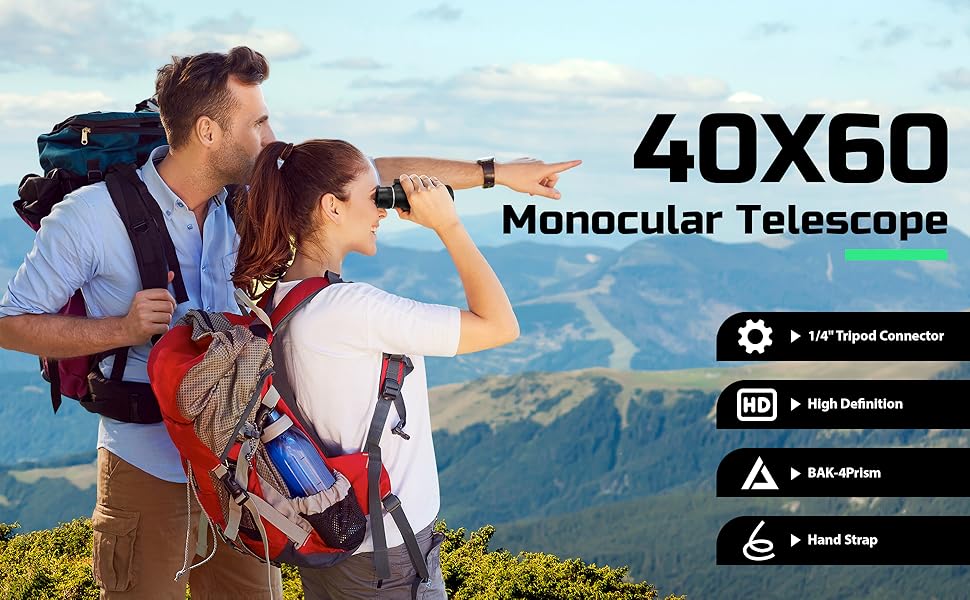 Monocular Telescope for Adults 40X60