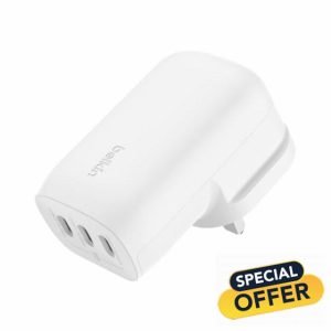 Belkin BoostCharge 3-Port USB-C Wall Charger with PPS 67W