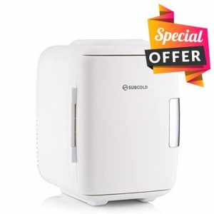 Subcold Classic4 Mini Fridge - Cooler & Warmer | 4 Litre/6 Cans | AC+USB | Portable Small Fridge for Skincare