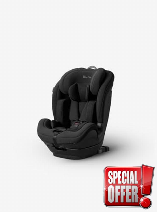 Silver Cross Essentials - Balance i-Size Car Seat - Toddler Car Seat - Isofix Car Sear - 5 Point Safety Harness - 15 months to 12 years - Black