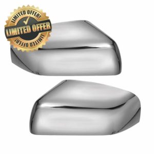 X AUTOHAUX Pair Car Rear View Driver Passenger Side Mirror Cover Cap Replacement Chrome Plated for Land Rover Range Rover Sport Discovery Mirror Guard Cover Trim