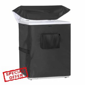 Chest Freezer Cover | Chest Freezer Cover Deep Freezer Covers Waterproof UV Protection Top with Zipper | for Outside Indoor Beverage Refrigerator-Suitable (58x56x86cm)