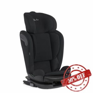 Silver Cross Essentials - Discover i-Size High Back Booster Seat - Isofix Car seat - Lightweight - Car Seats for 4 to 12 Years - Black