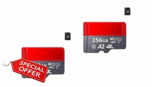 2-Pack- 256GB MicroSD card + SD adapte