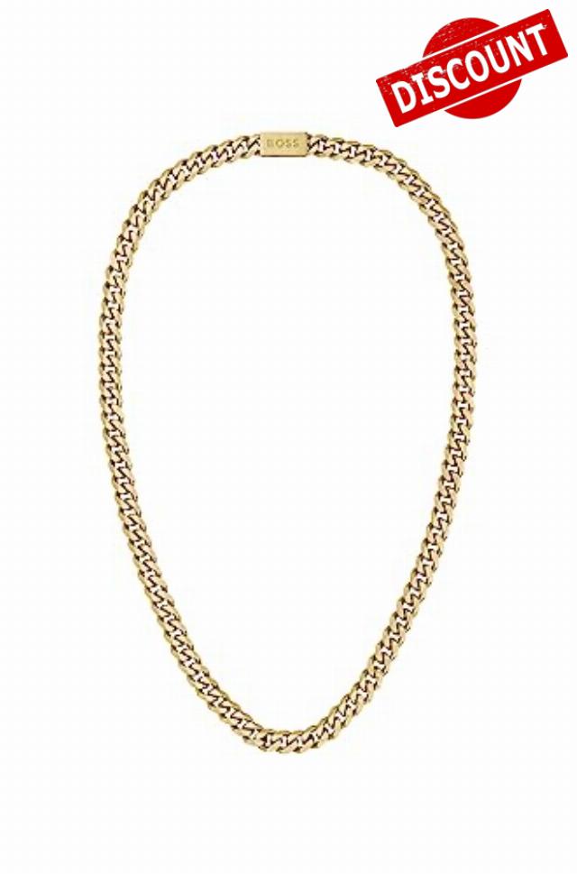 BOSS Jewelry Men's CHAIN FOR HIM Collection Chain Necklace Yellow gold - 1580402