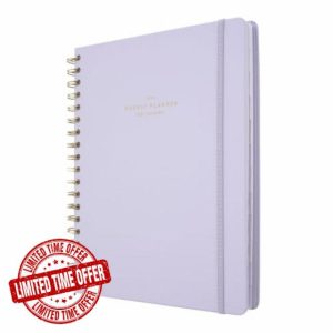 Kokonote Diary 2024-2025 Soft Lavander | Desk Planner 8.3 x 9.8 inch - 21 x 25 cm | 17 Months Academic Diary Week To View | August 2024 - December 2025 | Mid Year Diary 2024-2025 With Stickers & Tabs