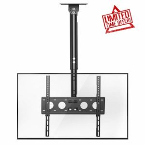 XINLEI Ceiling TV Mount Full Motion TV Bracket for Most 26-65 Inch Flat Curved TVs/Monitors