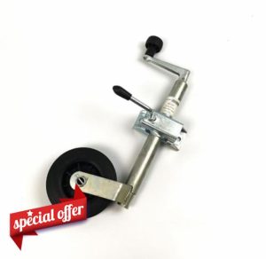 RED STAR 75KG 34mm Telescopic Jockey Wheel With Clamp