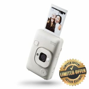 INSTAX mini LiPlay Hybrid instant camera with rear 2.7 inch LCD display screen