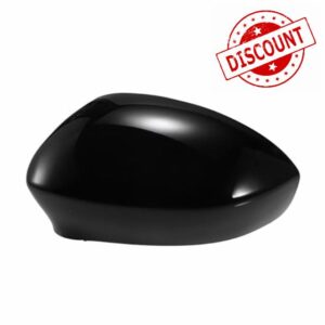 X AUTOHAUX Car Rear View Left Side Mirror Cover Cap Replacement Black for Fiat 500 2007-2023 Mirror Guard Covers Exterior Decoration Trims