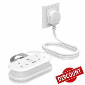 Travel Extension Lead with PD 20W USB C Fast Charger