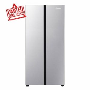 Fridgemaster MS83431ES Freestanding Slim American Side by side Door Fridge Freezer 445L