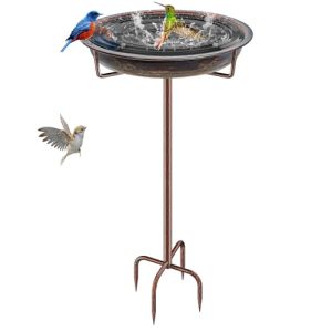 36.2" Height Freestanding Bird Feeders for Outdoors with 4 Prongs Base Stake