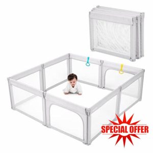 Doradotey Playpen Foldable Baby Playpen