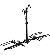 HOMFME Motorcycle Paddock Stand, Heavy Duty Rear Wheel Stand with Wheels, 14-20cm Adjustable Widt...