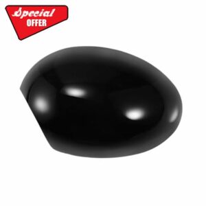 X AUTOHAUX Car Rear View Left Side Mirror Cover Cap Replacement Gloss Black for BMW Mini Clubman R55 Hatchback Cooper R56 Convertible R57 Mirror Guard Covers