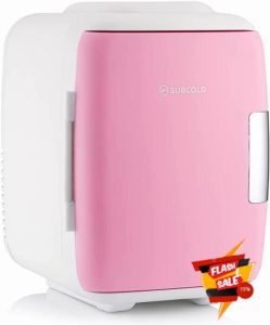 Subcold Classic4 Mini Fridge - Cooler & Warmer | 4 Litre/6 Cans | AC+USB | Portable Small Fridge for Skincare