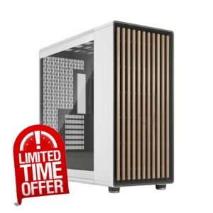 Fractal Design North XL Chalk White TG- three 140mm Aspect PWM fans included- Type C USB- EATX airflow full tower PC gaming case