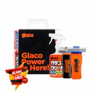 SOFT99 3 Piece Windscreen Sealant Kit - Glaco DX Windscreen Seal & Glaco Glass Compound & Glaco De Cleane