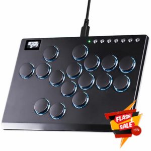 Sehawei All Metal Arcade Stick 16Keys All-Button Controller with Custom RGB & Turbo Functions