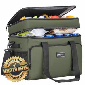 Hulongo Cool Bag Insulated Cooler Bag Waterproof Picnic Double Thermal Bag For Camping