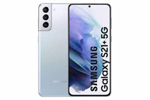 Samsung Galaxy S21+ 5G Smartphone SIM Free Android Mobile Phone Phantom Silver 128GB (Renewed)