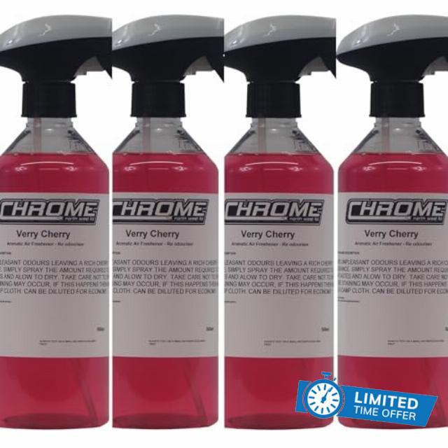 THE URBAN COMPANY CHROME (NW) VERY CHERRY 4 BOTTLES