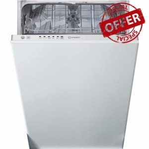 Indesit DI9E 2B10 UK 9 Place Settings Slimline Built-in Dishwasher - White            [Energy Class F]