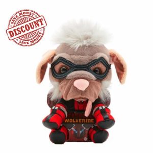 MARVEL Dogpool plush figure (26 cm) - detailed Super Hero plush toy from the MARVEL Studios Deadpool & Wolverine movie