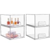 Vtopmart Glass Jars with Lids, 3 Pcs Food Storage Jars with Bamboo Lid, Clear Glass Storage Jar f...