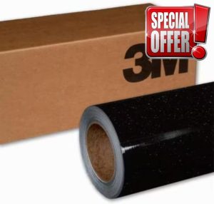 Generic 3M 2080 GLOSS BLACK METALLIC G212 Car Wrap Air-Release Vinyl Film Bubble-Free Application (20cm x 152cm (7.9in x 59.8in))