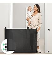 Momcozy Retractable Gate, Stair Gates for Baby and Pets, 0 to 140 cm Narrow to Extra Wide Relocat...
