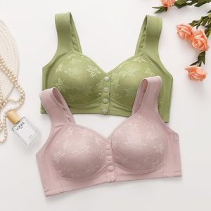 Front Button Closure Bras