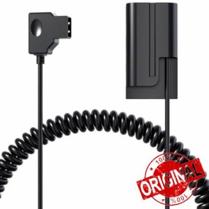 D-tap to NP-F550 Dummy Battery Cable Decoded F570 NP-970 Power (Camera Camcorder Broadcast LED Light Monitor Atomos Ninja/Shinobi Video Transmitter BMPCC 6K) from Vmount AB Battery