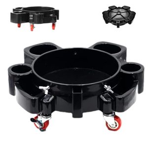 Bucket Cart | Car Wash Cleaning Trolly with 5 Wheels