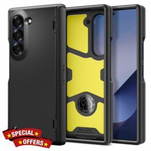 Spigen Slim Armor Pro [Hinge Protection] Case Compatible with Samsung Galaxy Z Fold 6 - Black