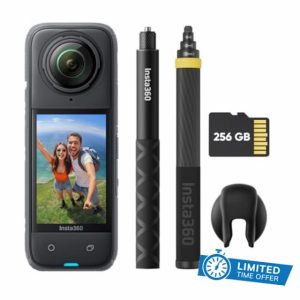 Insta360 X4 No Drone Bundle- 8K Waterproof 360 Action Camera