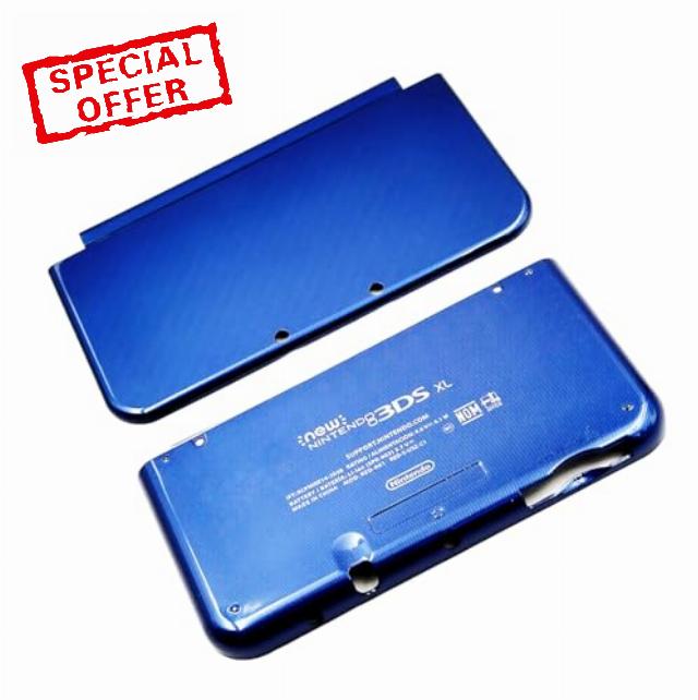 Dark Blue Color New3DSXL Extra Housing Case A/E Face Shell 2 PCS Set Replacement