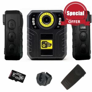 Recall Pro Lite Body Worn Camera 128GB 1080P Personal Security Body Worn Camera Video Recorder BodyCam with Night Vision