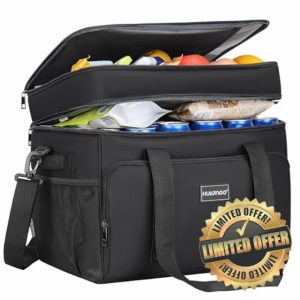 Hulongo Cool Bag Insulated Cooler Bag Waterproof Picnic Double Thermal Bag For Camping